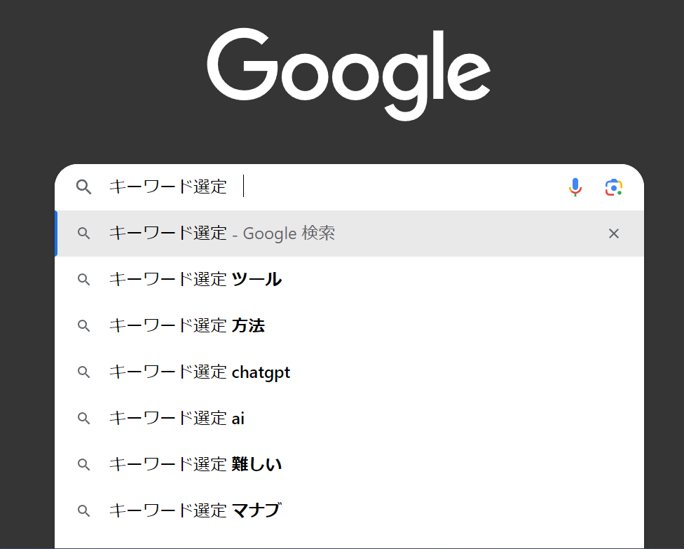 Google予測変換