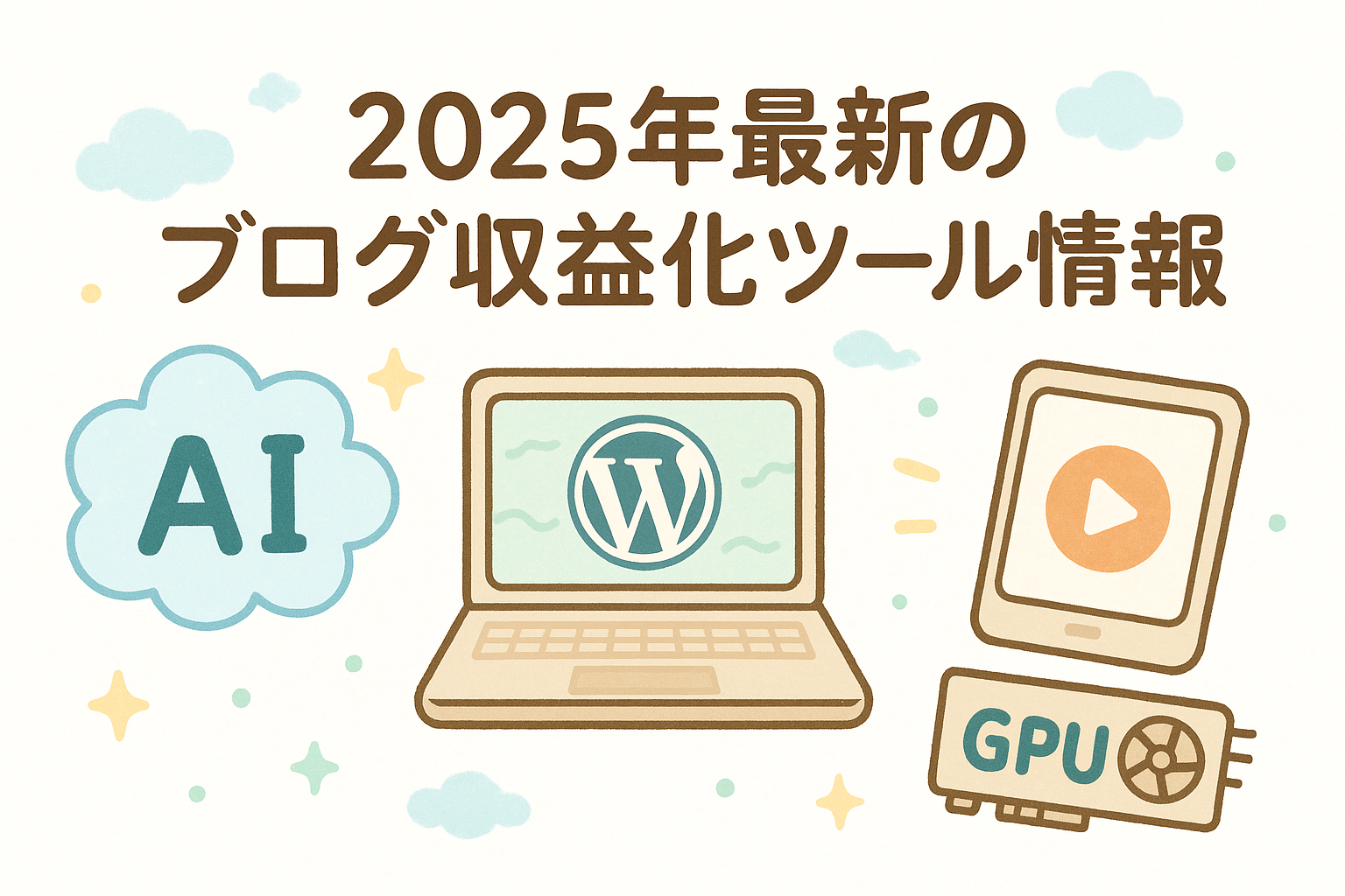 2025年最新のブログ収益化ツール情報