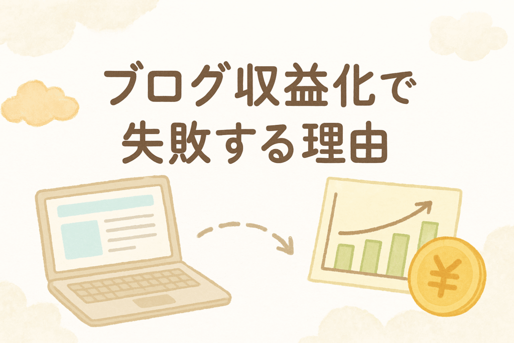 ブログ収益化で失敗する理由