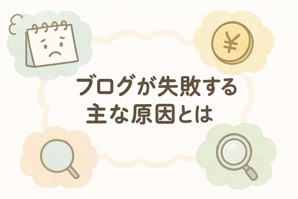 ブログが失敗する主な原因とは