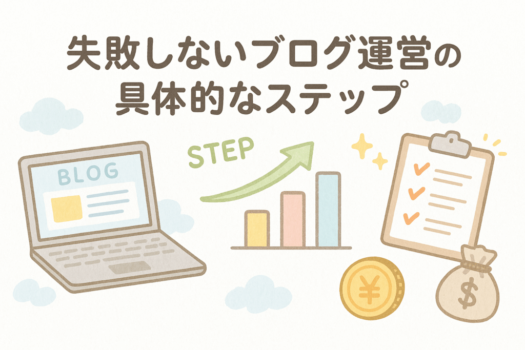 失敗しないブログ運営の具体的なステップ