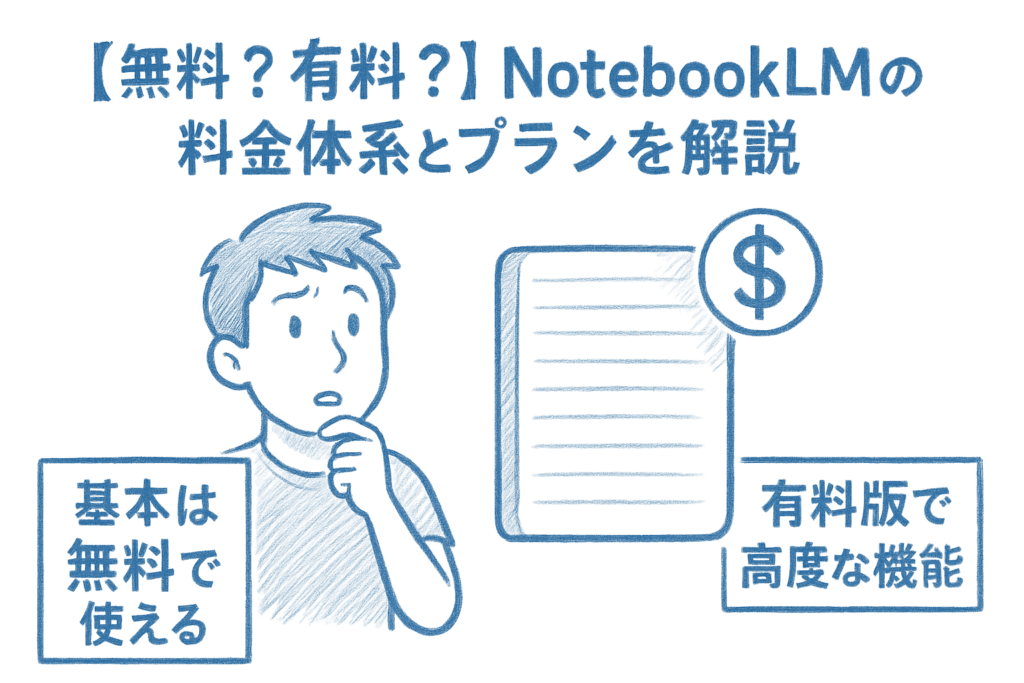【無料?有料?】NotebookLMの料金体系とプランを解説