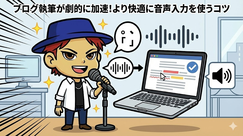 ブログ執筆が劇的に加速!より快適に音声入力を使うコツ