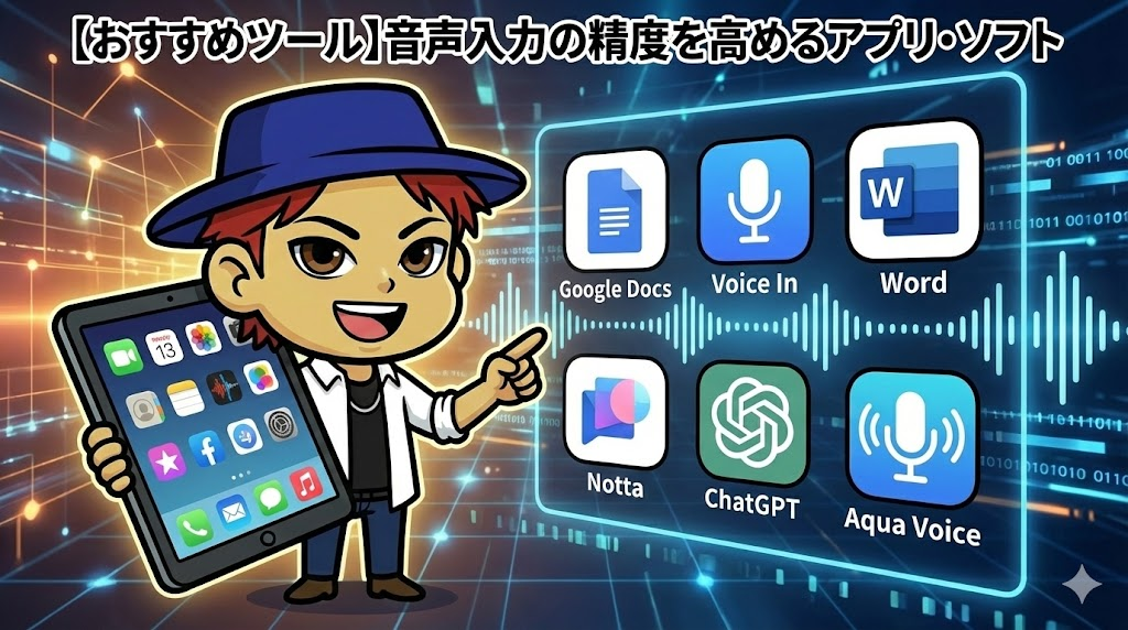 【おすすめツール】音声入力の精度を高めるアプリ・ソフト
