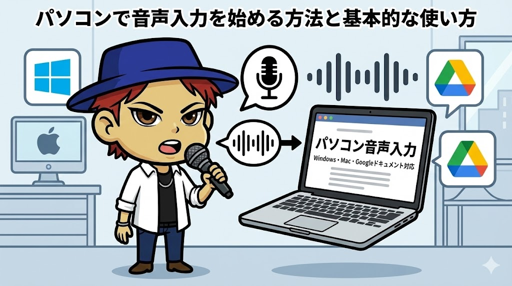 パソコンで音声入力を始める方法と基本的な使い方