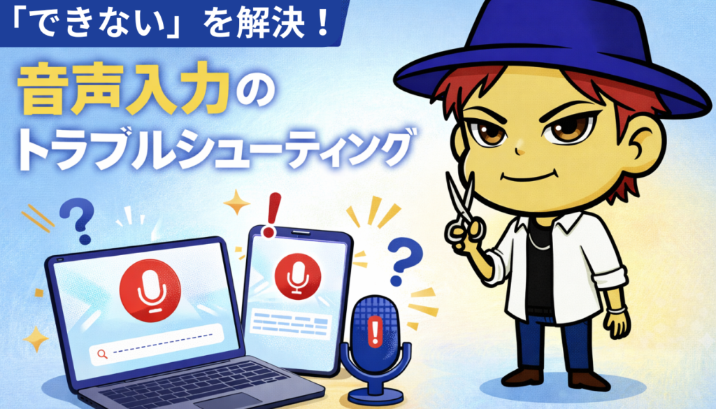 「できない」を解決!音声入力のトラブルシューティング