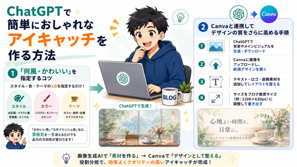 ChatGPTで簡単におしゃれなアイキャッチを作る方法