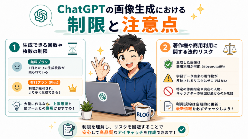 ChatGPTの画像生成における制限と注意点
